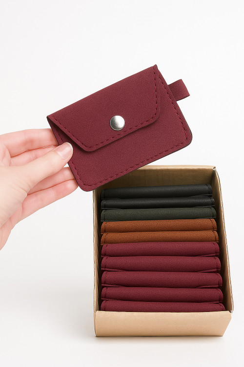 خرید جاکارتی جیر زرشکی چارم بگ