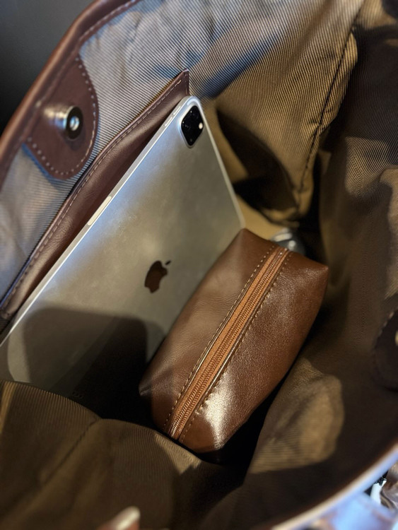 خرید کیف جیر قهوه ای با ضمانت