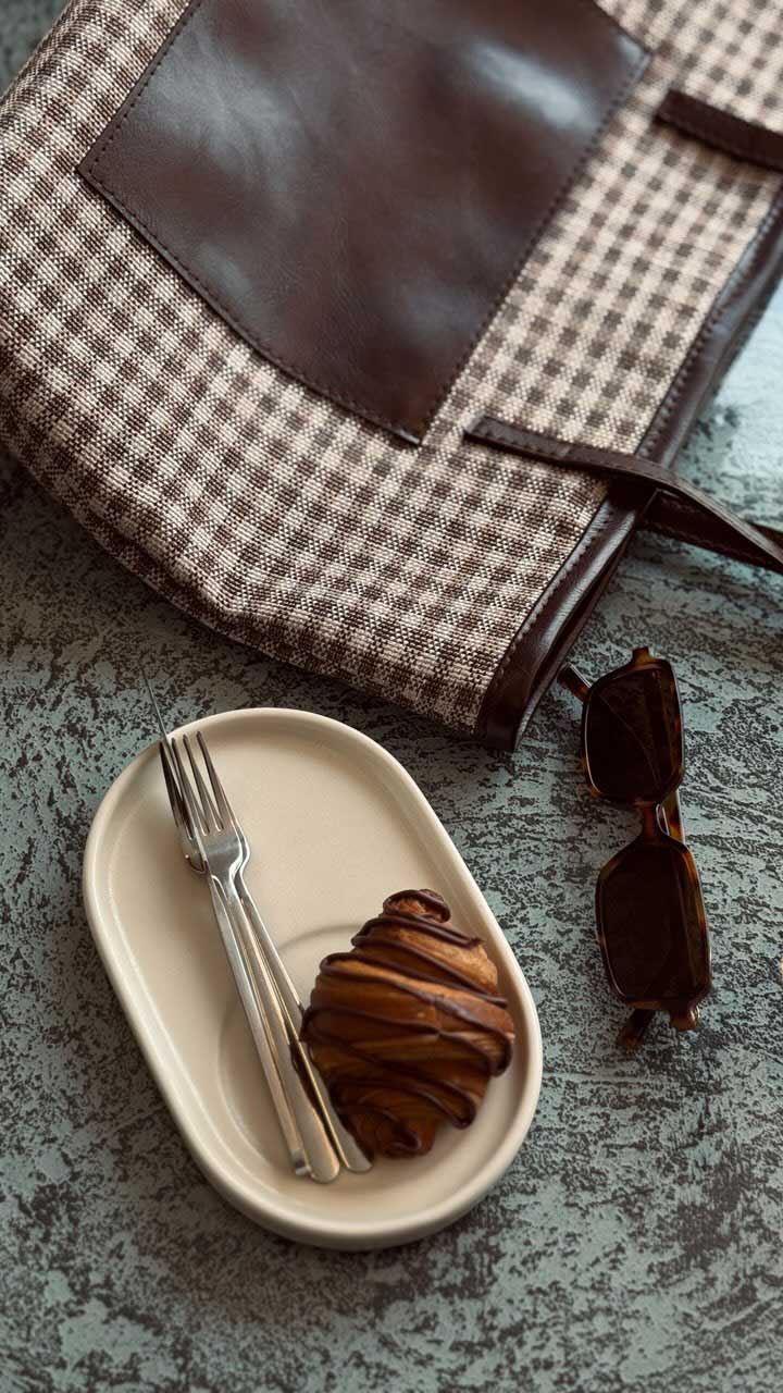 خرید کیف پارچه ای قهوه ای