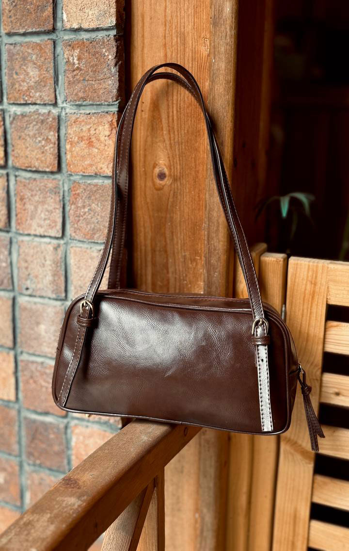 خرید کیف قهوه ای چرمی