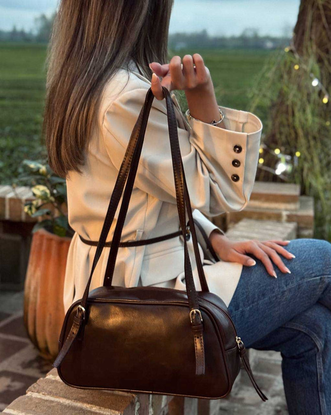 کیف باگتی قهوه ای مدل محبوب