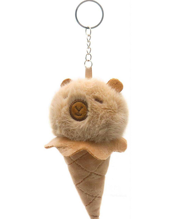 بستنی عروسکی کاپی باراکوچک متصل به کیف — آویز فانتزی